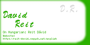 david reit business card